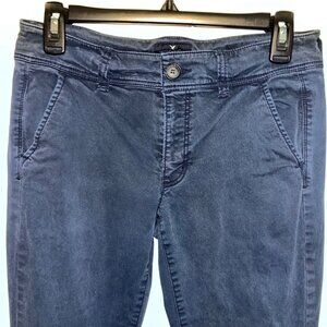 American Eagle Outfitters Womens Kick Boot Stretch Pants Size 6 Regular Blue